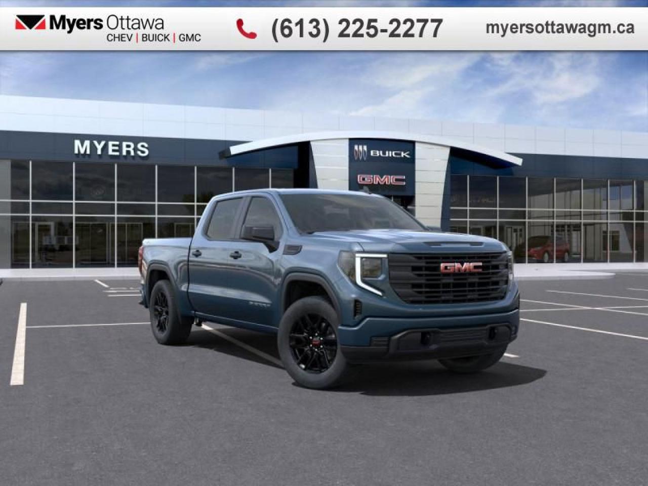 New 2024 GMC Sierra 1500 Pro  CREW, 1SA, 5.3 V8, BLACK EDITION, TRAILERING PACKAGE for sale in Ottawa, ON