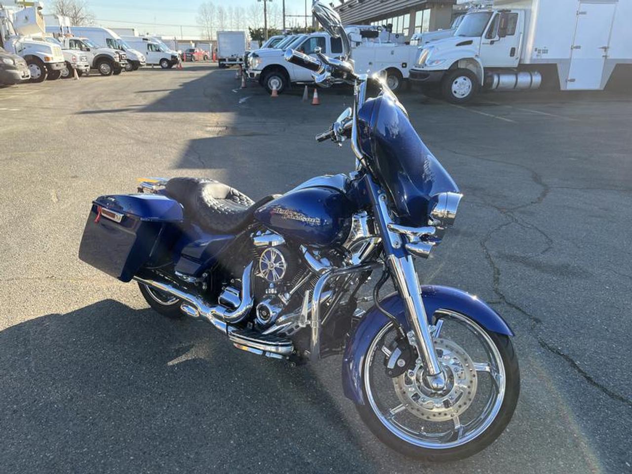 2017 Harley-Davidson FLHXS Street Glide Motorcycle, 1750CC, 2 cylinder, manual, cruise control, AM/FM radio, extended saddle bags, custom rear stretched fender with running lights and brake light, Over $8000 invested in rear fender and aftermarket stereo and speakers, DynoJet Power Vision tuner, Willie G floorboards, Vance & Hines Power Duals head pipes with CFR exhaust, blue exterior, black interior,  $18,110.00 plus $375 processing fee, $18,485.00 total payment obligation before taxes. Sale price until April 18, 2026, 3:00 PM PDT. Listing report, warranty, contract commitment cancellation fee, financing available on approved credit (some limitations and exceptions may apply). All above specifications and information is considered to be accurate but is not guaranteed and no opinion or advice is given as to whether this item should be purchased. We do not allow test drives due to theft, fraud, acts of vandalism and undetectable impaired driving. Instead we provide the following benefits: Complimentary Warranty (with options to extend), Limited Money Back Satisfaction Guarantee on Fully Completed Contracts, Contract Commitment Cancellation, and an Open-Ended Sell-Back Option. Ask seller for details or call 604-522-REPO(7376) to confirm listing availability.