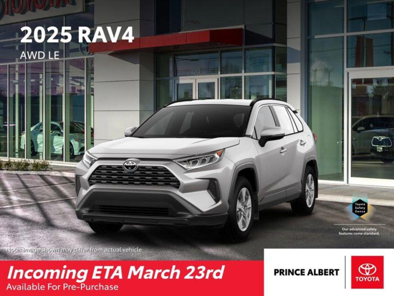 New 2025 Toyota RAV4 LE AWD for sale in Prince Albert, SK