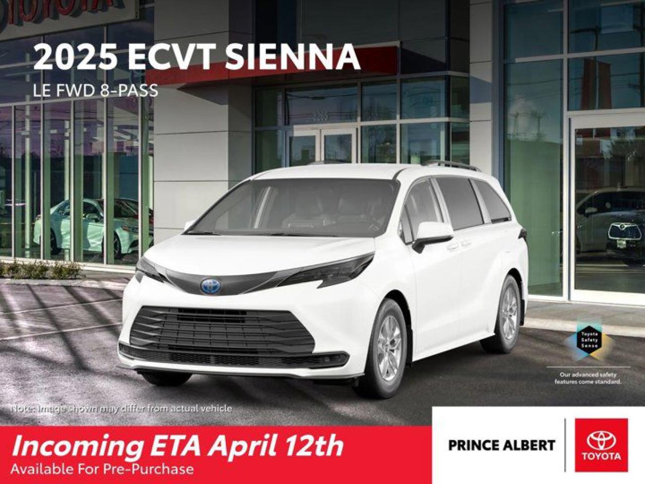 New 2025 Toyota Sienna LE FWD 8-Passenger for sale in Prince Albert, SK