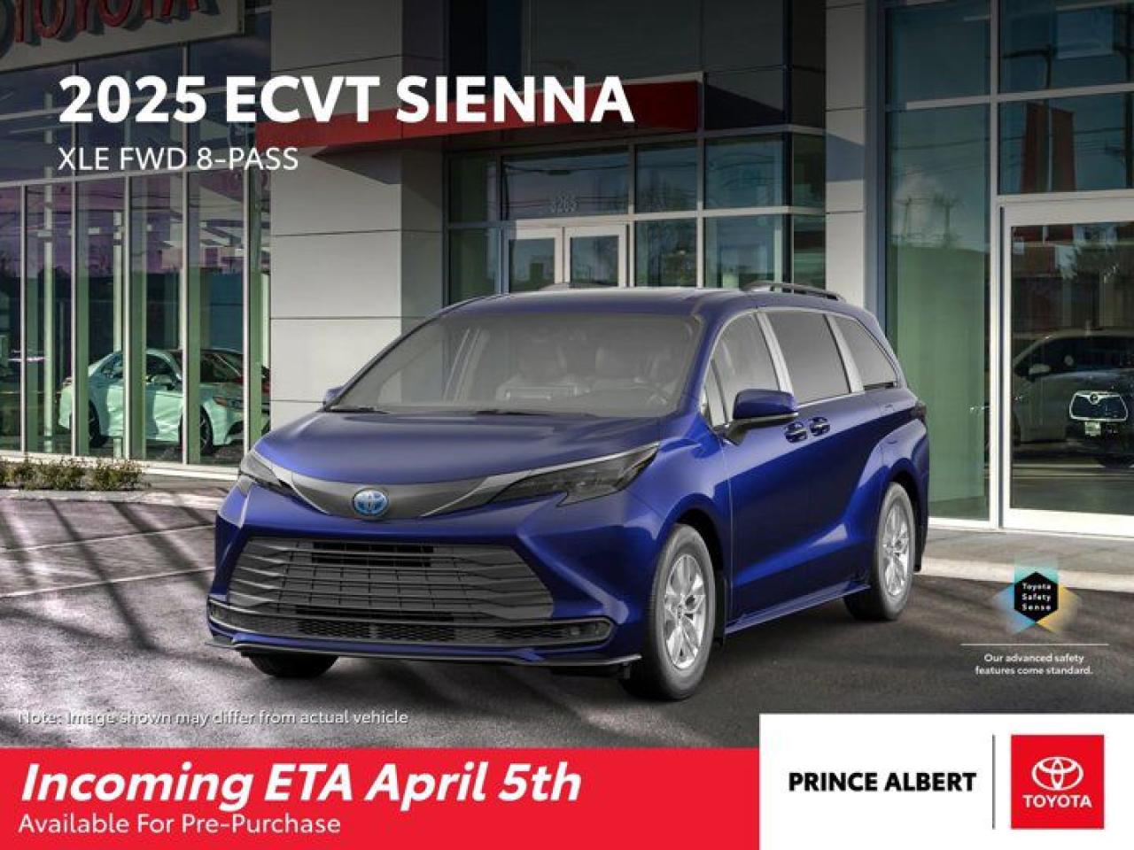 New 2025 Toyota Sienna XLE 8-Passenger for sale in Prince Albert, SK