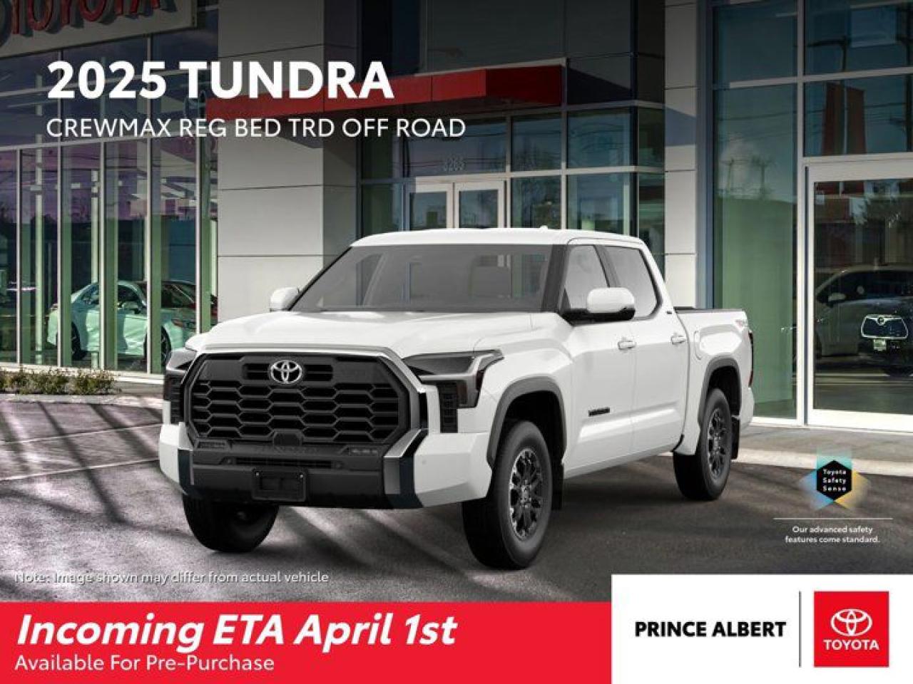 New 2025 Toyota Tundra SR TRD OFF ROAD for sale in Prince Albert, SK