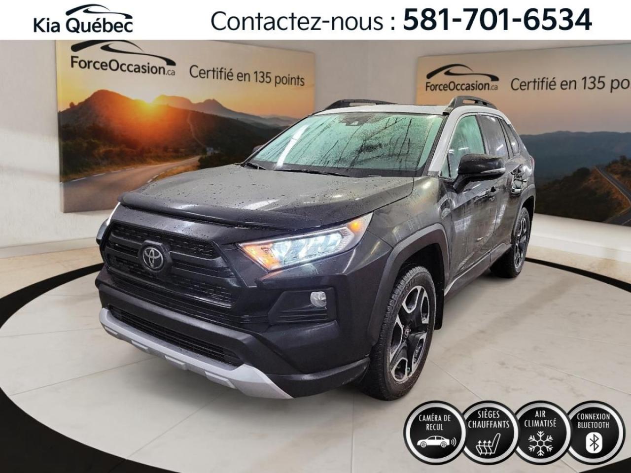 Used 2021 Toyota RAV4 Trail *AWD *TOIT *CUIR *CARPLAY *A/C *BIZONE for sale in Québec, QC