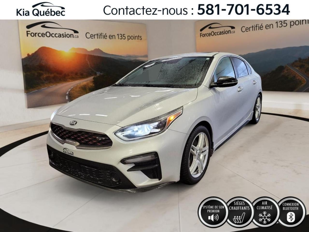 Used 2020 Kia Forte GT *TOIT *CUIR *CARPLAY *BLUETOOTH *A/C *BIZONE for sale in Québec, QC