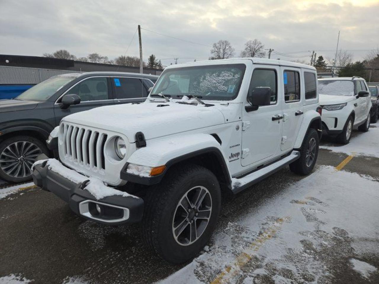 Used 2023 Jeep Wrangler Sahara Unlimited | Heated Steering + Seats | Remote Start | Body Colour Hardtop | CarPlay + Android for sale in Guelph, ON