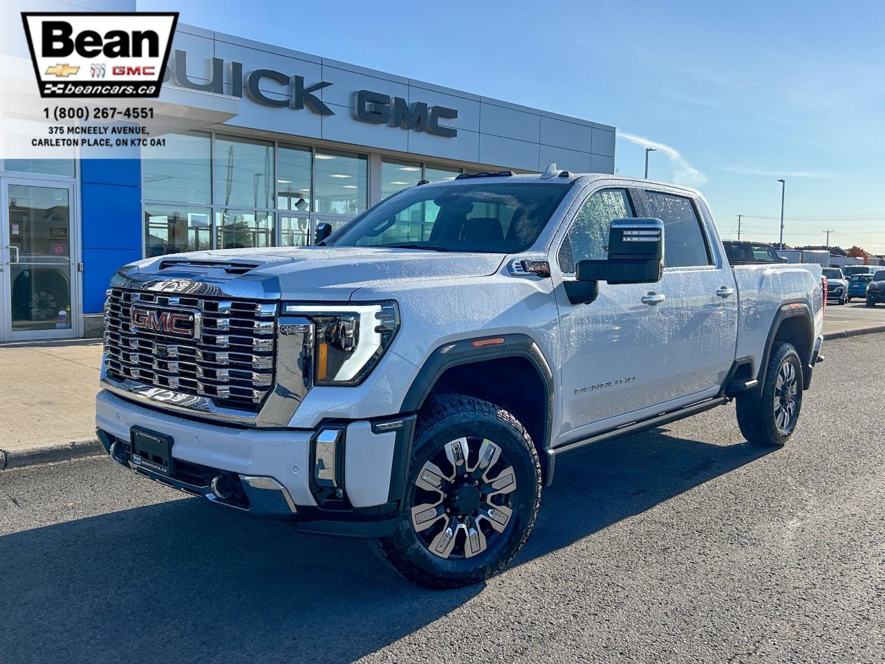 New 2025 GMC Sierra 2500 HD Denali DURAMAX 6.6L V8 WITH REMOTE START/ENTRY, HEATED SEATS, HEATED STEERING WHEEL, VENTILATED SEATS, SUNROOF, HD SURROUND VISION for sale in Carleton Place, ON