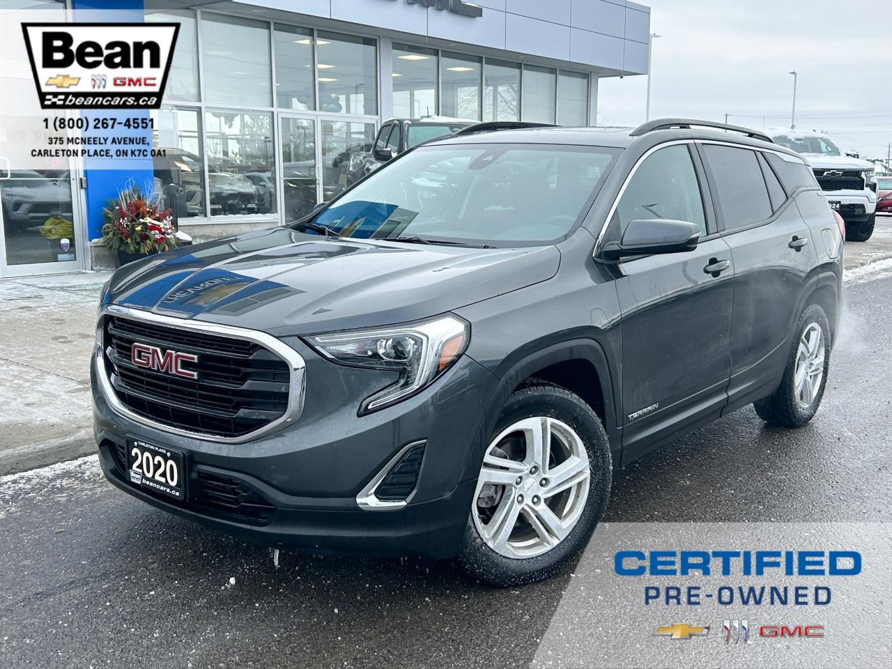 Used 2020 GMC Terrain SLE 2.0L 4 CYL WITH REMOTE START/ENTRY, SUNROOF, HEATED SEATS, POWER LIFTGATE, ADAPTIVE CRUISE CONTROL, APPLE CARPLAY AND ANDROID AUTO for sale in Carleton Place, ON