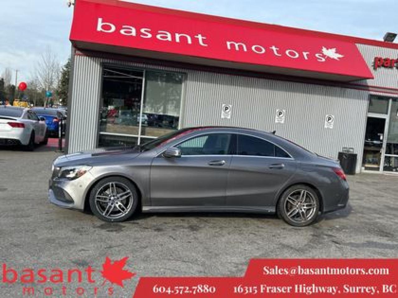 Used 2018 Mercedes-Benz CLA-Class 4Matic, PanoRoof, AMG Wheels, Sport Pkg, Nav! for sale in Surrey, BC