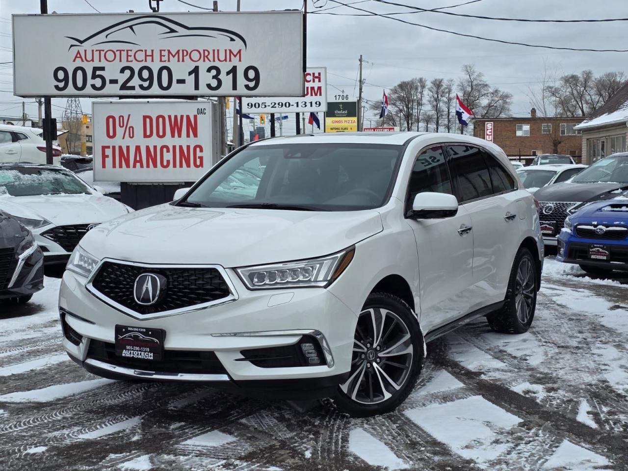 Used 2020 Acura MDX Pearl White Tech Plus SH-AWD / 3rd Row Seating / DVD / Sunroof for sale in Mississauga, ON