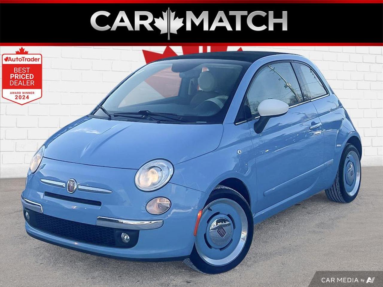 Used 2015 Fiat 500c LOUNGE / MANUAL / HTD SEATS / ALLOY WHEELS for sale in Cambridge, ON