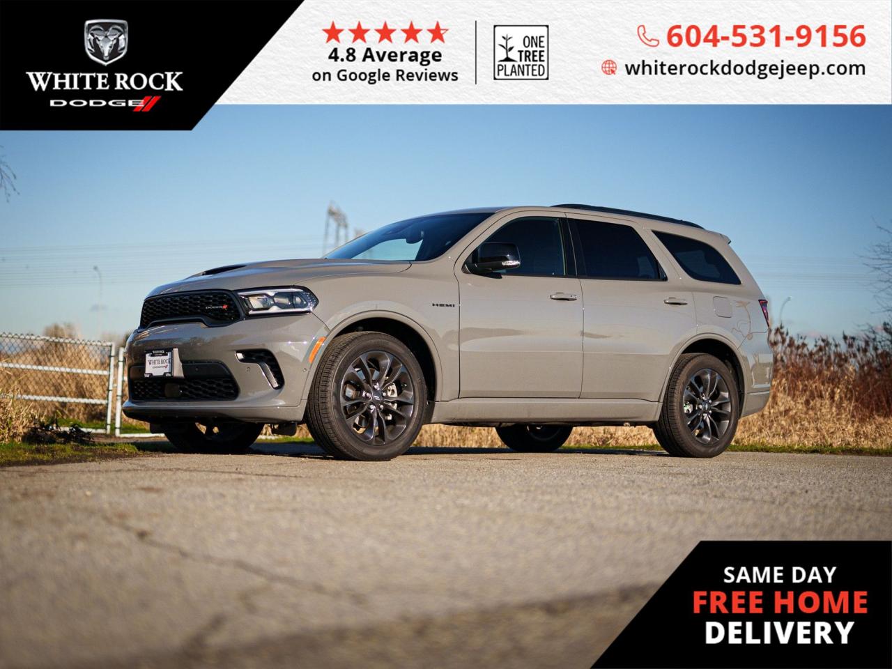 Used 2024 Dodge Durango R/T VERY LOW KM | CAPTAIN SEATS | SUNROOF for sale in Surrey, BC