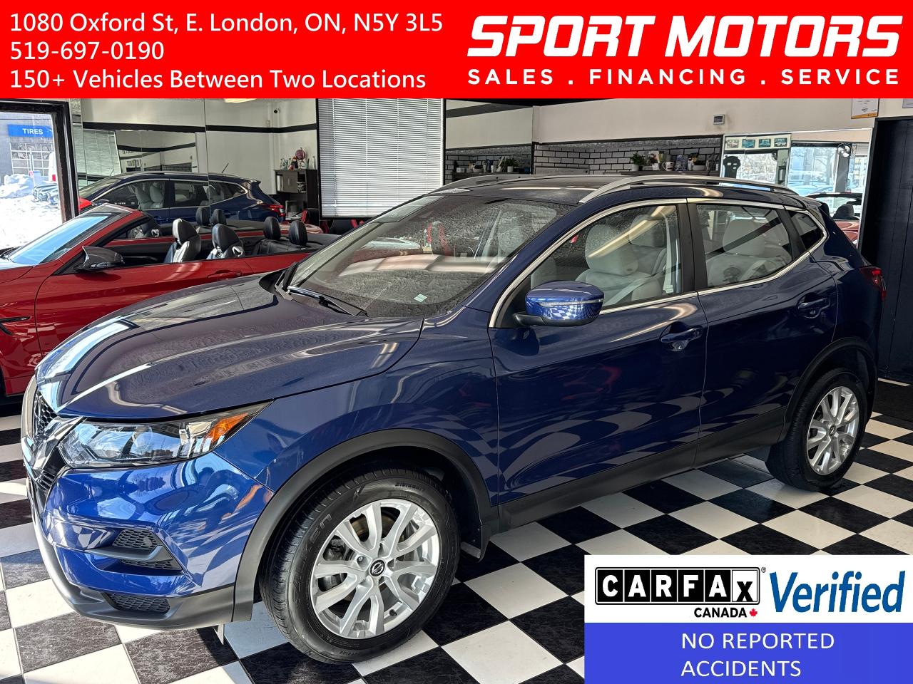 2022 Nissan Qashqai SV AWD+Roof+Adaptive Cruise+RMT Start+CLEAN CARFAX