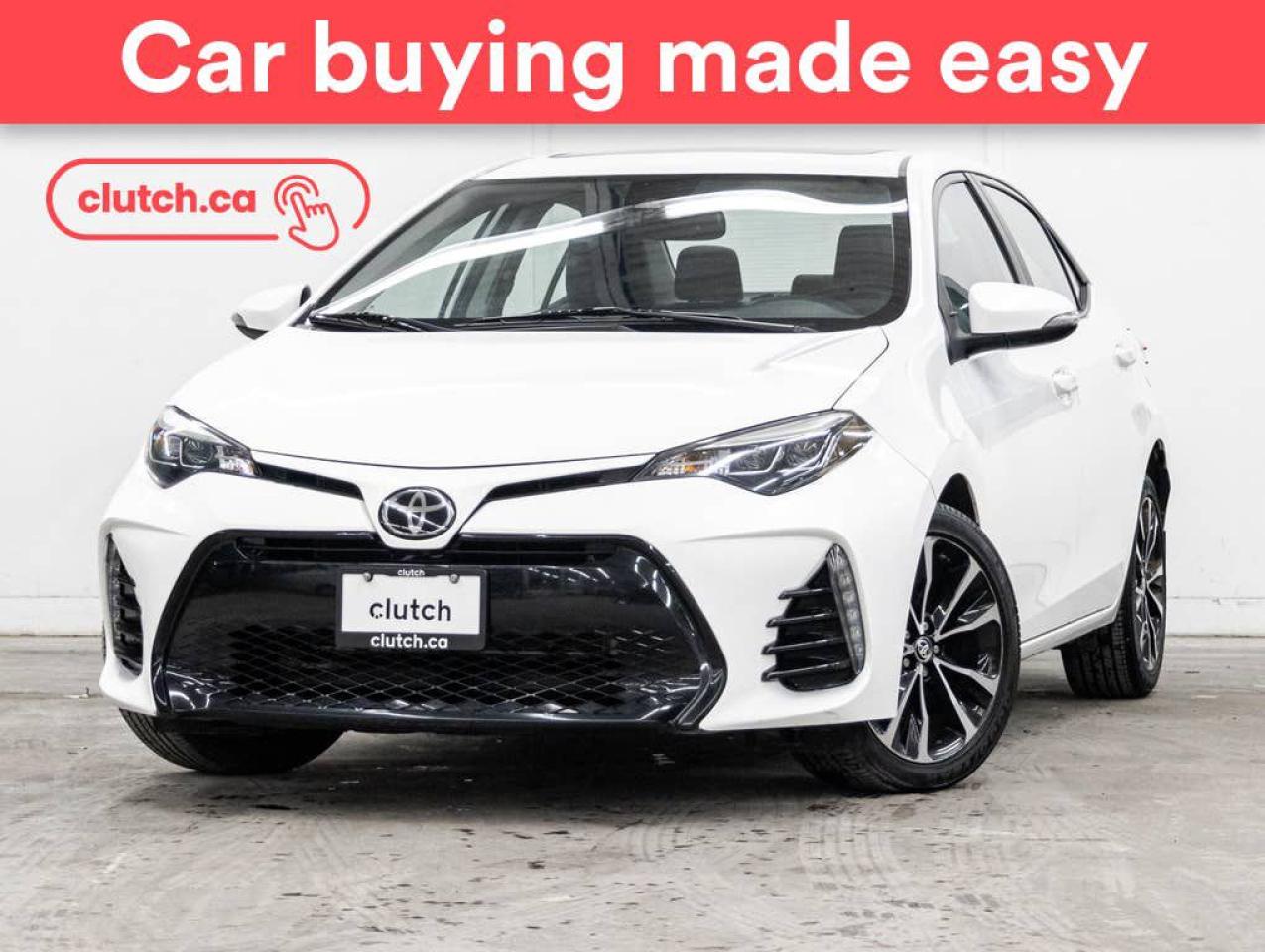 Used 2018 Toyota Corolla SE w/ XSE Upgrade Pkg w/ Heated Front Seats, Power Moonroof, Nav for sale in Toronto, ON