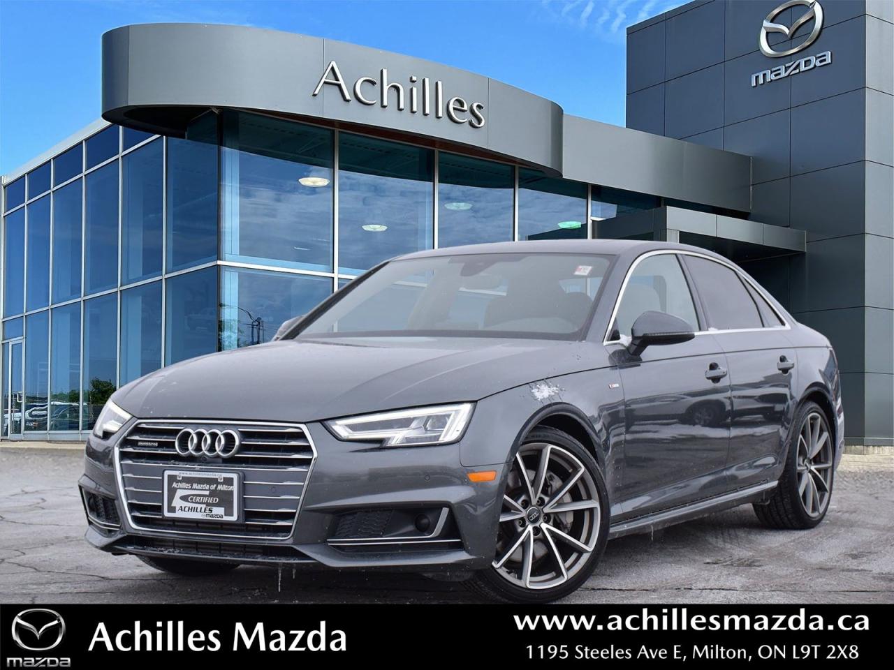 Used 2017 Audi A4 2.0T Technik Technik, S-Line, Leather, Loaded! for sale in Milton, ON