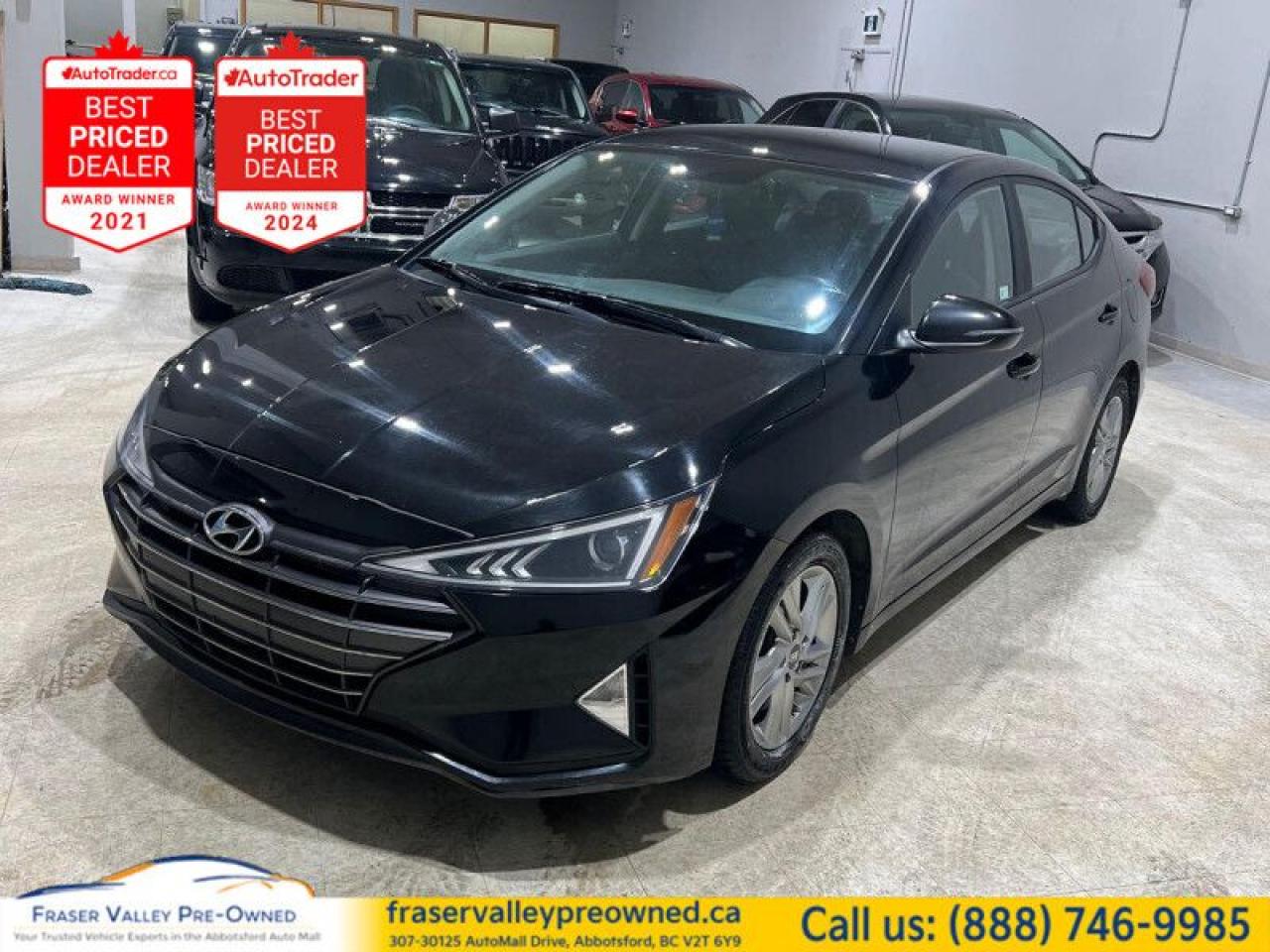 Used 2019 Hyundai Elantra Preferred  AT  Nav, Apple CarPlay, Android Auto for sale in Abbotsford, BC