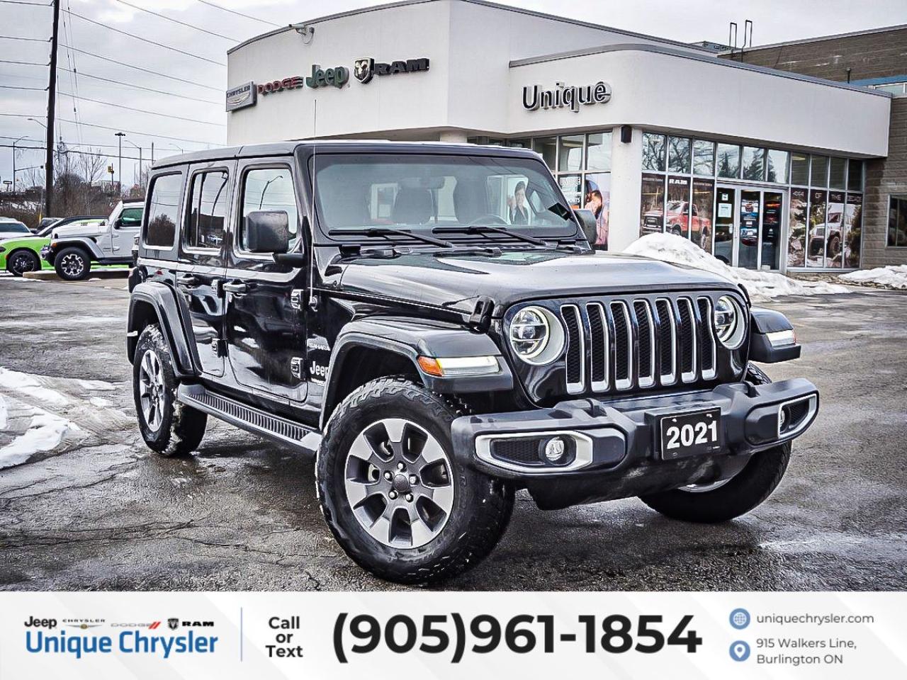 Used 2021 Jeep Wrangler Unlimited Sahara 4x4| NAV| COLD WEATHER GROUP| for sale in Burlington, ON