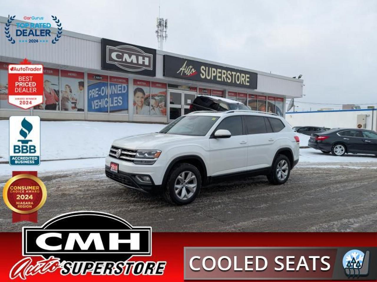 Used 2019 Volkswagen Atlas Highline 3.6 FSI 4MOTION  **PANO ROOF - PWR GATE** for sale in St. Catharines, ON