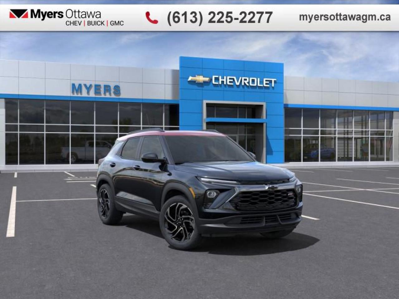 New 2025 Chevrolet TrailBlazer RS  RS, AWD, SUNROOF, POWER LIFGATE, BLACK ON BLACK ON BLACK for sale in Ottawa, ON