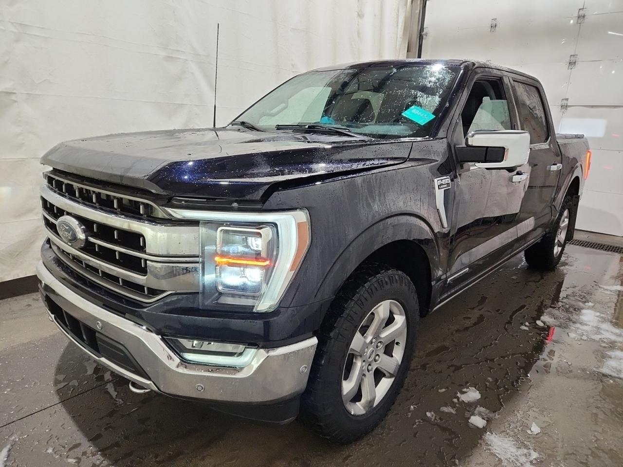 <p>THE PRICE YOU SEE, PLUS GST. GUARANTEED! APPLE CARPLAY/ANDROID AUTO COMPATABLE! 3.5 LITER POWERBOOST HYBRID, 10 SPEED AUTO, LARIAT TRIM(502a), MAX TOW PKG, PRO-POWER ON-BOARD 7.2KW, SYNC 4. The 2021 Ford F-150 Lariat equipped with the 502A package and the 3.5-liter PowerBoost hybrid engine is a standout full-size pickup that combines performance, luxury, and advanced technology. The 502A package enhances the Lariat trim with premium features, including a larger 12-inch touchscreen with Fords SYNC 4 infotainment system, a 360-degree camera system for improved visibility, and a powerful Bang & Olufsen audio system, providing a high-end audio experience. The 3.5-liter PowerBoost hybrid engine generates a robust 430 horsepower and 570 lb-ft of torque, delivering strong towing capabilities, offering improved fuel efficiency compared to traditional gas engines. This hybrid powertrain seamlessly integrates an electric motor with a gasoline engine to provide instantaneous torque and a smooth driving experience, making it ideal for both work and play. Inside, the cabin is designed for comfort, equipped with leather-trimmed seating, a dual-zone automatic climate control system, and various driver-assistance technologies such as adaptive cruise control and blind-spot monitoring. The 2021 F-150 Lariat with the 502A package and PowerBoost hybrid engine exemplifies Fords commitment to delivering a versatile and innovative truck that meets the demands of modern drivers, whether they require high towing capacity, off-road capability, or everyday driving comfort.Do you want to know more about this vehicle, CALL, CLICK OR COME ON IN!*AMVIC Licensed Dealer; CarFax and Full Mechanical Inspection Included.</p>