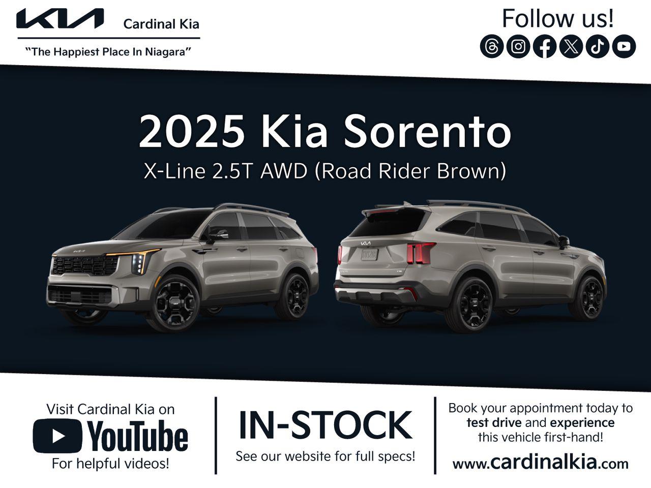 New 2025 Kia Sorento X-Line for sale in Niagara Falls, ON