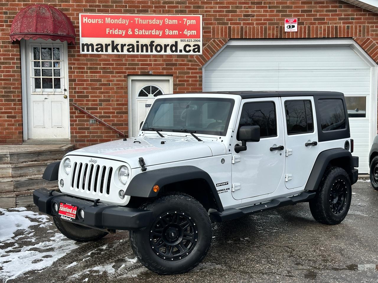 Used 2015 Jeep Wrangler Sport 4X4 Cloth Soft/Hard Tops AM/FM Bluetooth A/C for sale in Bowmanville, ON