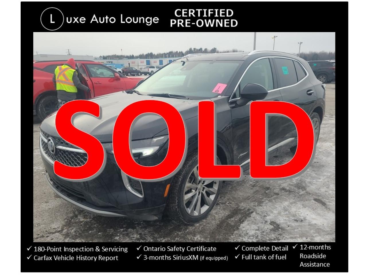 Used 2022 Buick Envision AVENIR! LEATHER, BOSE, HUD, PANO ROOF, LOADED!! for sale in Orleans, ON