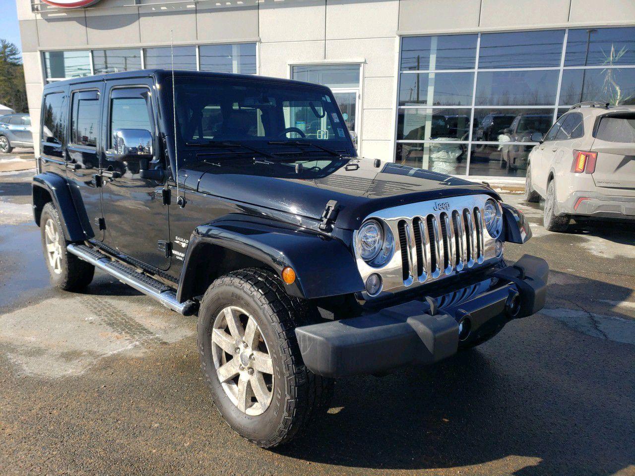 Used 2017 Jeep Wrangler Unlimited Sahara 2 Tops. Mint. Low millage New Car trade in. for sale in Hebbville, NS