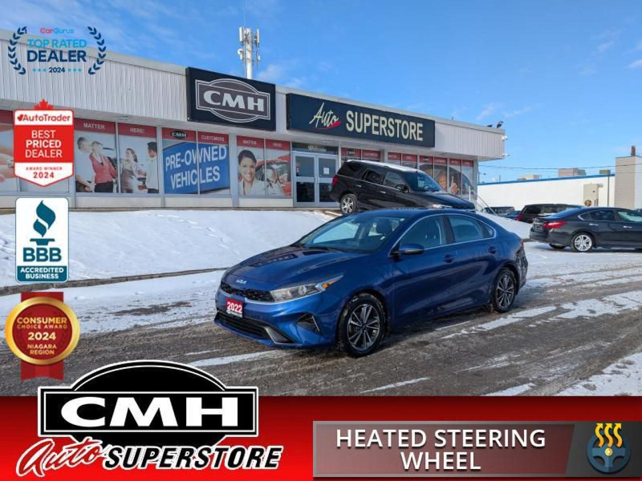 Used 2022 Kia Forte EX  CAM BLIND-SPOT HTD-SW APPLE-CP for sale in St. Catharines, ON