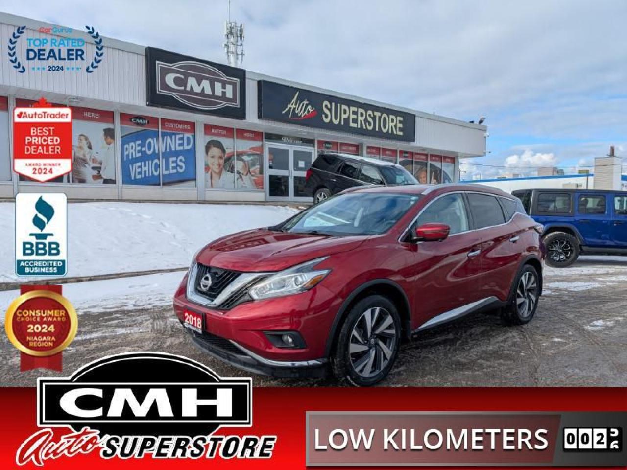 Used 2018 Nissan Murano AWD Platinum  **LOW KMS - PANO ROOF** for sale in St. Catharines, ON