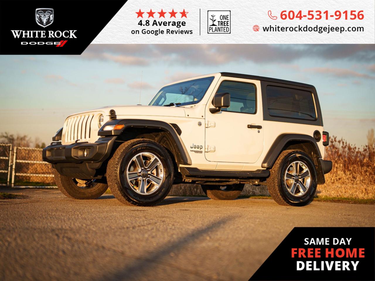 Used 2019 Jeep Wrangler Sport ONE OWNER | BLUETOOTH | SOFT TOP INCLUDED for sale in Surrey, BC