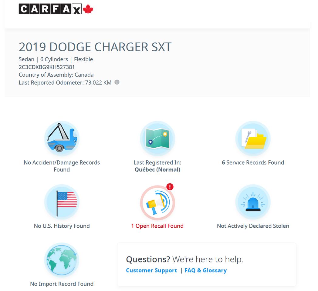 2019 Dodge Charger SXT+ApplePlay+Camera+CLEAN CARFAX Photo