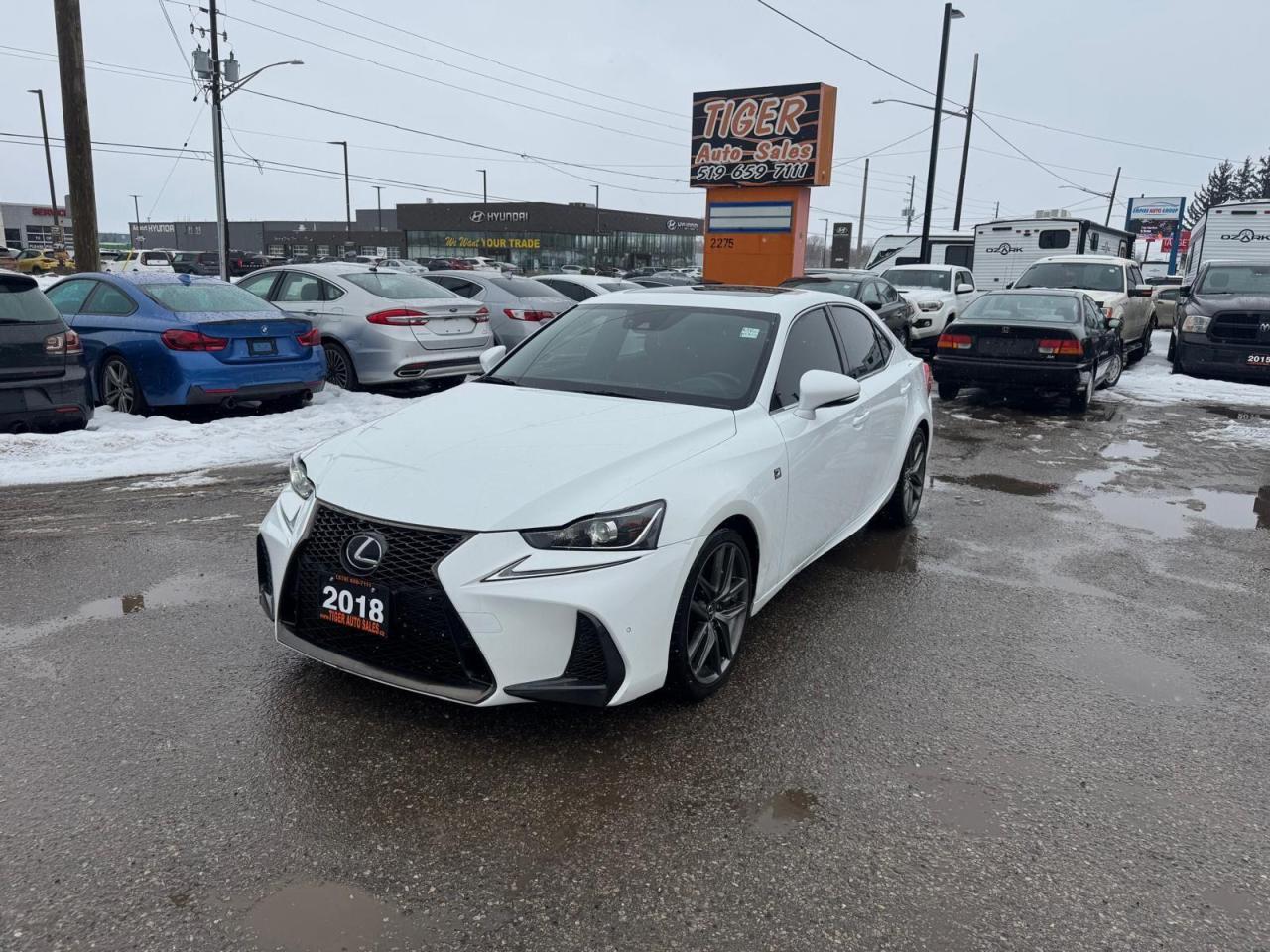 2018 Lexus IS 300 AWD, RED LEATHER, ONLY 99KMS, CERTIFIED