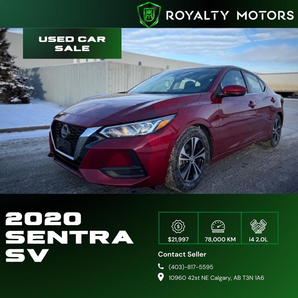 Used 2020 Nissan Sentra SV for sale in Calgary, AB