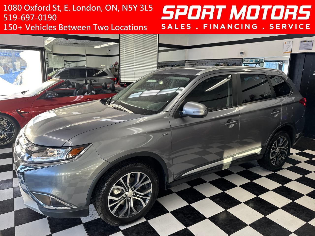 Used 2016 Mitsubishi Outlander EX AWD V6 7 Passenger+Camera+sunroof+New Brakes for sale in London, ON