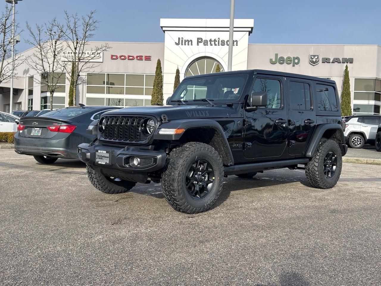 New 2025 Jeep Wrangler 4-Door Willys for sale in Surrey, BC