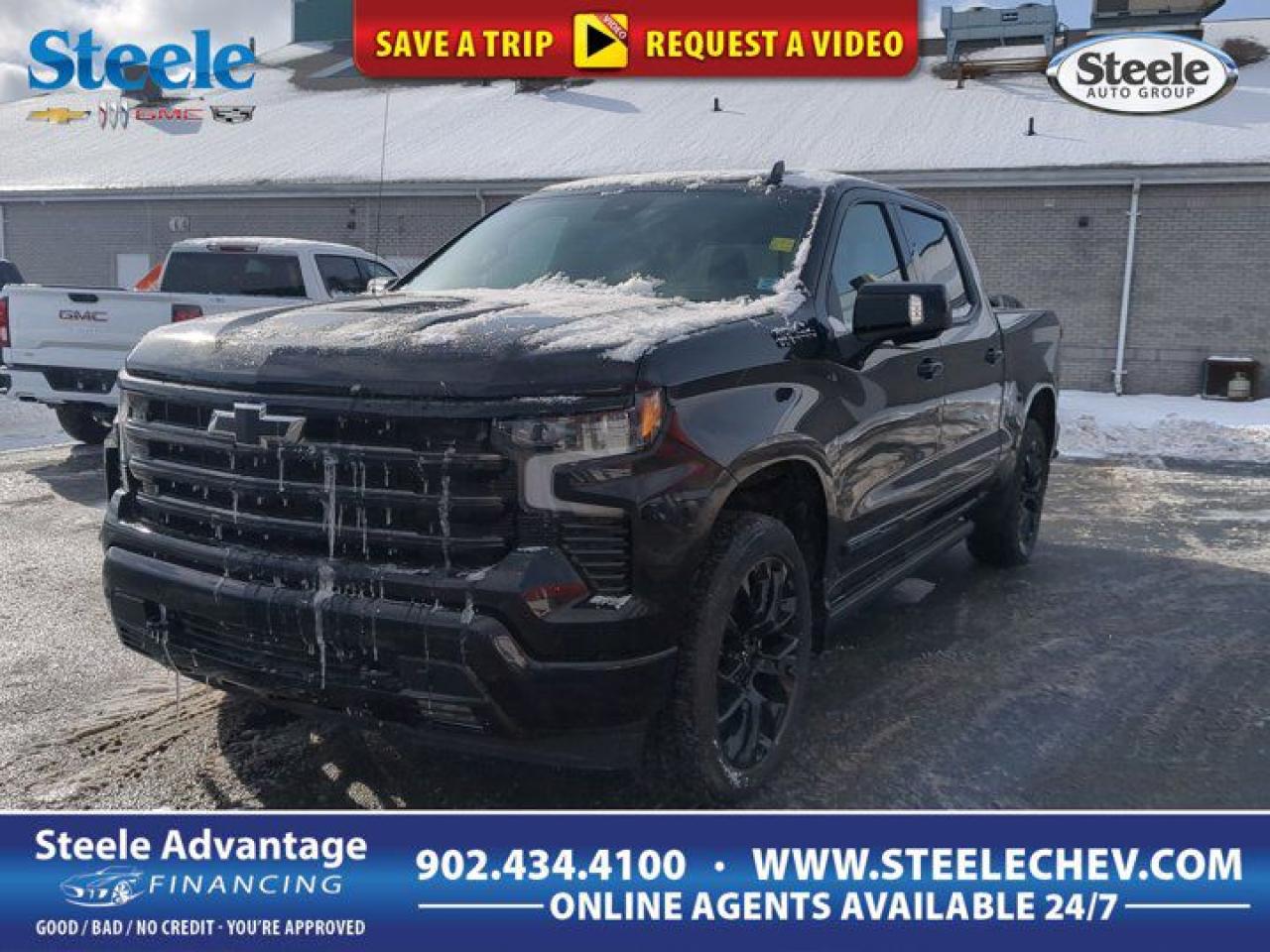 Enhancing your journey with our Diesel-powered 2025 Chevrolet Silverado 1500 High Country Crew Cab 4X4, which is an uplevel adventure machine in Black! Motivated by a TurboCharged 3.0 Litre DuraMax Diesel 6 Cylinder delivering 305hp and 495lb-ft of torque to a 10 Speed Automatic transmission. This Four Wheel Drive truck also boasts a 2-speed transfer case and high-capacity suspension for composed handling, and it sees approximately 8.7L/100km on the highway. Style meets strength with 20-inch alloy wheels, chrome side steps, a spray-on bedliner, a sunroof, LED fog lamps, a power up/down tailgate, and perimeter lighting. You are going to love our High Country cabin with heated/ventilated leather power front and heated rear seats, a heated-wrapped power steering wheel, dual-zone automatic climate control, a power sliding rear window, and remote start. You can enjoy a high-tech cockpit with a 12.3-inch driver display, a 13.4-inch touchscreen, Google Built-in, WiFi compatibility, wireless Apple CarPlay®/Android Auto®, voice control, wireless charging, Bluetooth®, and Bose audio. Stay safe as you work hard with Chevrolets adaptive cruise control, a bed-view camera, trailer blind-spot monitoring, enhanced automatic braking, lane-keeping assistance, forward collision warning, pedestrian detection, HD surround vision, and more. Its time to raise the bar with our remarkable Silverado High Country! Save this Page and Call for Availability. We Know You Will Enjoy Your Test Drive Towards Ownership! Metros Premier Credit Specialist Team Good/Bad/New Credit? Divorce? Self-Employed?