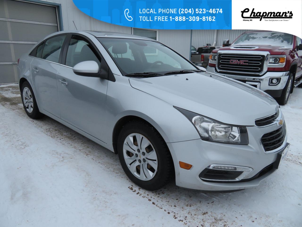 Used 2016 Chevrolet Cruze Limited 1LT Remote Start, Rear Vision Camera, Power Sliding Sunroof for sale in Killarney, MB