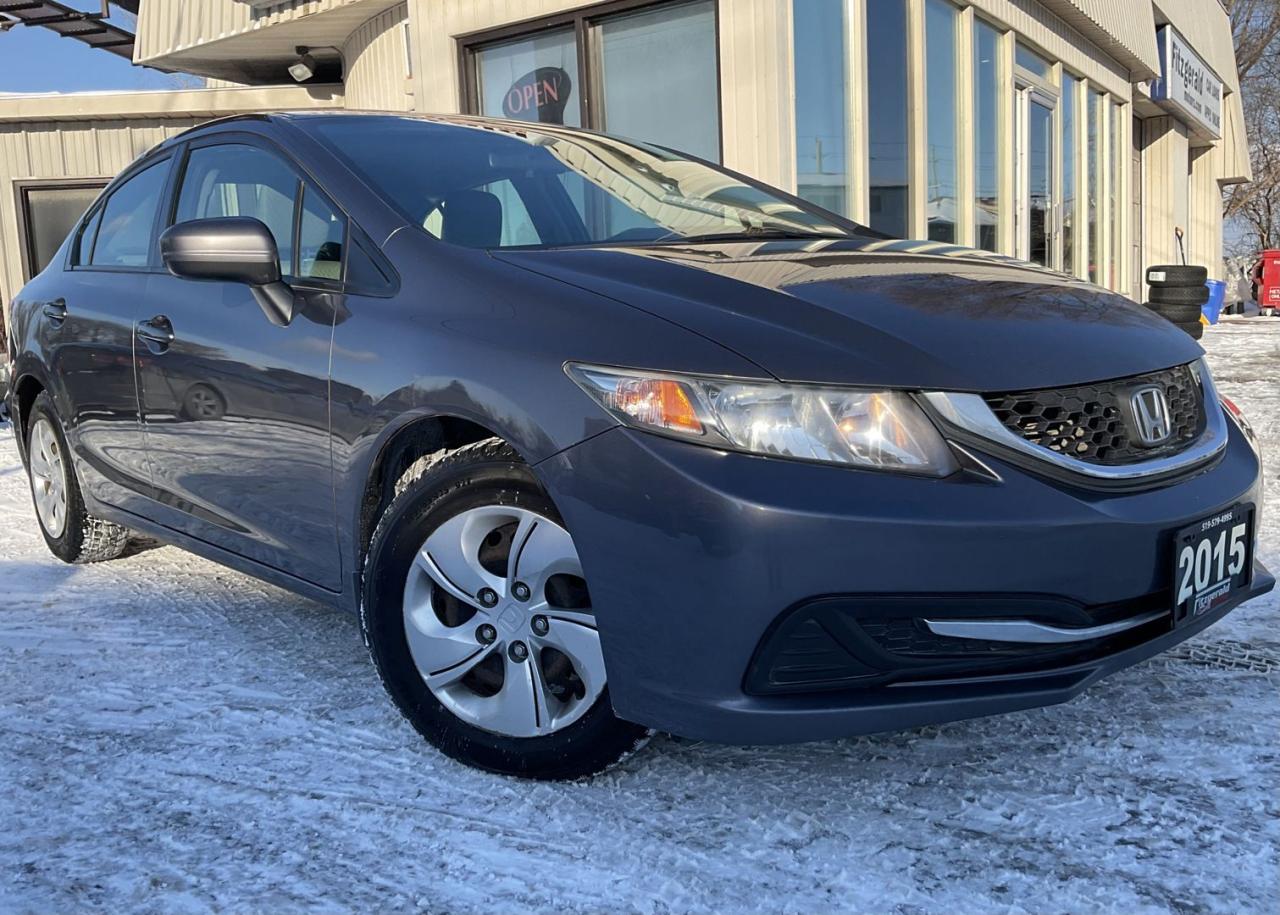 Used 2015 Honda Civic LX Sedan 5-Speed MT - BACK-UP CAM! BLUETOOTH! HTD SEATS! for sale in Kitchener, ON