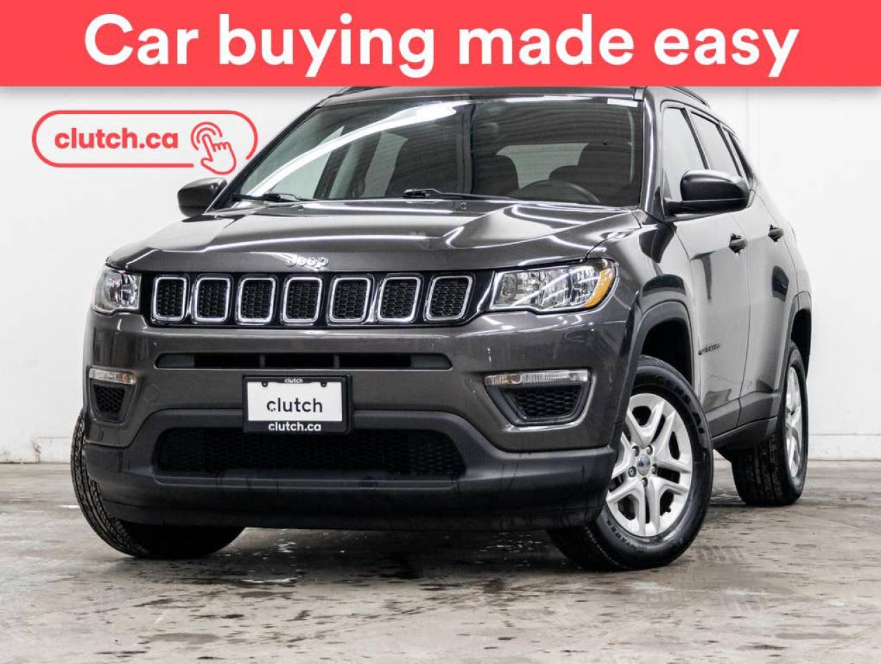 Used 2018 Jeep Compass Sport 4X4 w/ Heated Steering Wheel, Heated Front Seats, Rearview Camera for sale in Toronto, ON