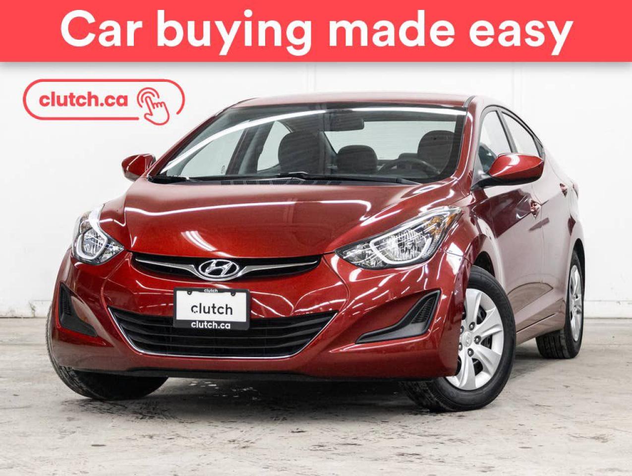 Used 2016 Hyundai Elantra L w/ USB Port, Aux Input, Drive Mode Select for sale in Toronto, ON