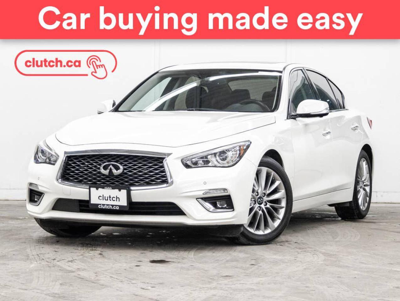 Used 2021 Infiniti Q50 3.0T Luxe AWD w/ Apple CarPlay & Android Auto, Dual Zone A/C, Power Sunroof for sale in Toronto, ON