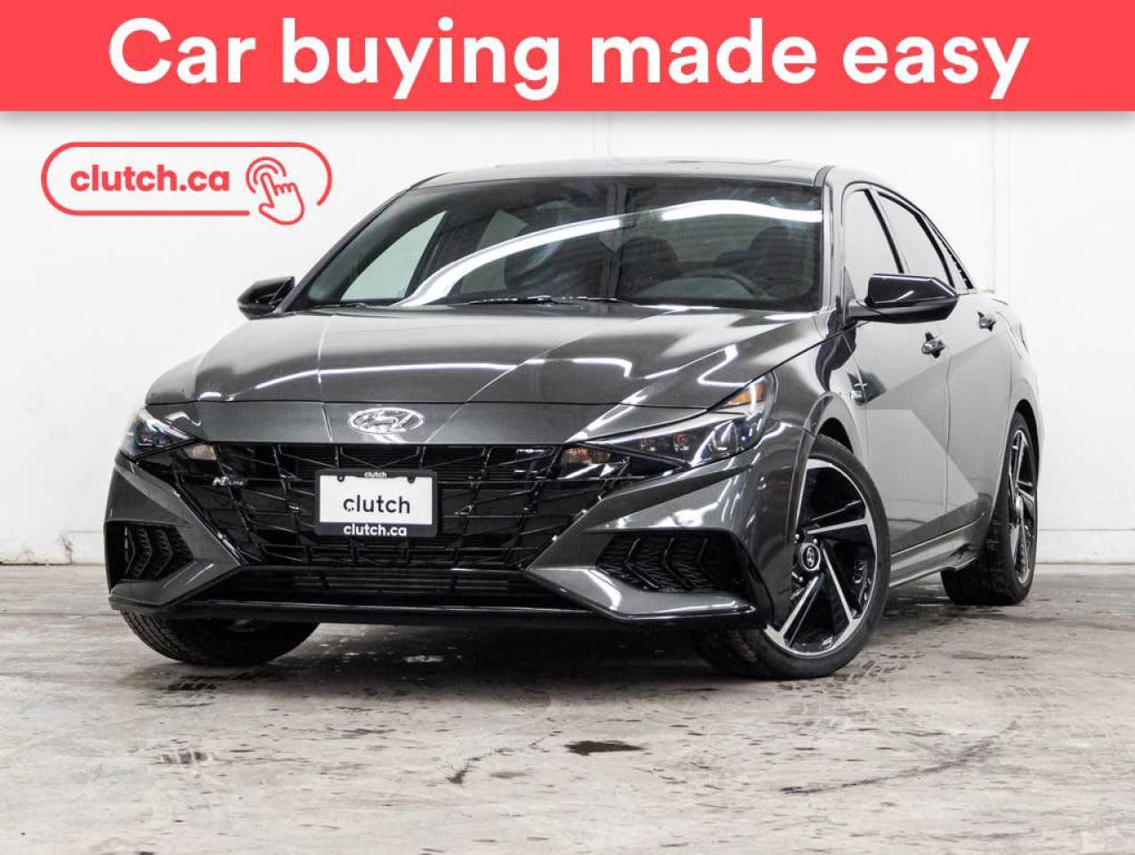 Used 2022 Hyundai Elantra N-Line w/ Apple CarPlay & Android Auto, Dual Zone A/C, Power Sunroof for sale in Toronto, ON