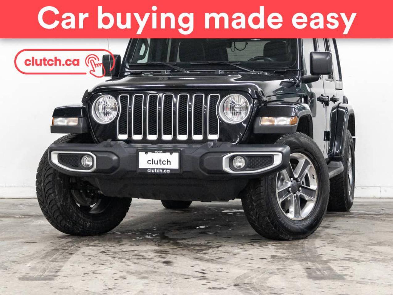 Used 2020 Jeep Wrangler Unlimited Sahara 4x4 w/ Apple CarPlay & Android Auto, Heated Front Seats, Rearview Camera for sale in Toronto, ON