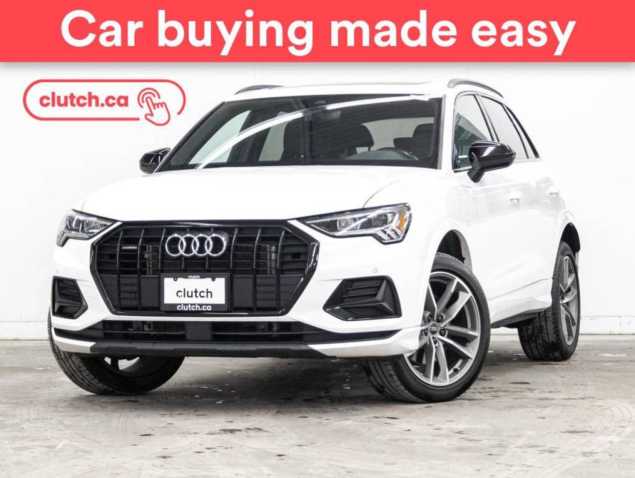 Used 2022 Audi Q3 Komfort Quattro AWD w/ Apple CarPlay & Android Auto, Dual Zone A/C, Panoramic Sunroof for sale in Toronto, ON