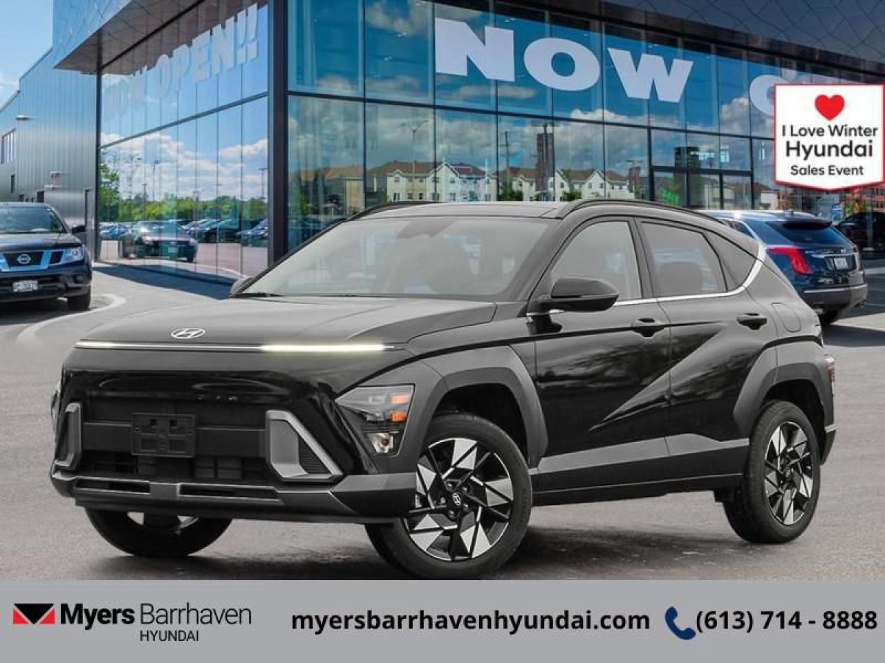 <b>Sunroof,  Climate Control,  Heated Steering Wheel,  Adaptive Cruise Control,  Aluminum Wheels!</b><br> <br> <br> <br>  This Kona may be a small SUV but its big on adventure. <br> <br>With more versatility than its tiny stature lets on, this Kona is ready to prove that big things can come in small packages. With an incredibly long feature list, this Kona is incredibly safe and comfortable, compatible with just about anything, and ready for lifes next big adventure. For distilled perfection in the busy crossover SUV segment, this Kona is the obvious choice.<br> <br> This abyss black SUV  has an automatic transmission and is powered by a  147HP 2.0L 4 Cylinder Engine.<br> This vehicles price also includes $3228 in additional equipment.<br> <br> Our Konas trim level is Preferred AWD w/Trend Package. This Kona Preferred AWD with the Trend Package rewards you with all-weather usability and steps things up with a sunroof, dual-zone climate control, a heated steering wheel, adaptive cruise control and upgraded aluminum wheels, along with standard features such as heated front seats, front and rear LED lights, remote engine start, and an immersive dual-LCD dash display with a 12.3-inch infotainment screen bundled with Apple CarPlay, Android Auto and Bluelink+ selective service internet access. Safety features also include blind spot detection, lane keeping assist with lane departure warning, front pedestrian braking, and forward collision mitigation. This vehicle has been upgraded with the following features: Sunroof,  Climate Control,  Heated Steering Wheel,  Adaptive Cruise Control,  Aluminum Wheels,  Heated Seats,  Apple Carplay. <br><br> <br/> See dealer for details. <br> <br> o~o