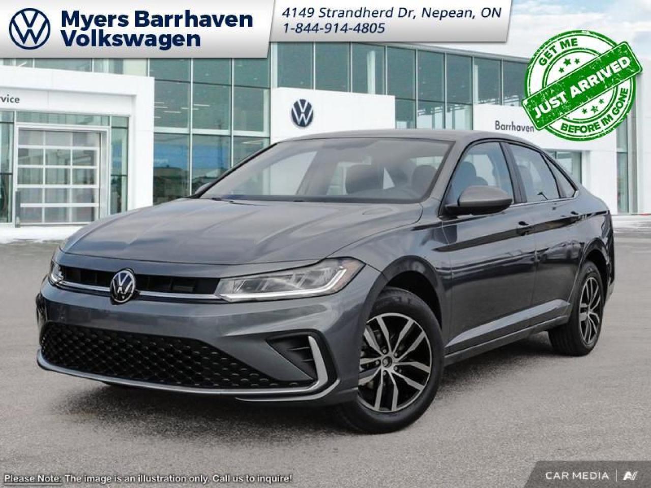 <br> <br>  Hello. <br> <br><br> <br> This platinum gray metallic sedan  has an automatic transmission and is powered by a  158HP 1.5L 4 Cylinder Engine.<br> <br> Our Jettas trim level is Comfortline. <br><br> <br>To apply right now for financing use this link : <a href=https://www.barrhavenvw.ca/en/form/new/financing-request-step-1/44 target=_blank>https://www.barrhavenvw.ca/en/form/new/financing-request-step-1/44</a><br><br> <br/>    6.29% financing for 84 months. <br> Buy this vehicle now for the lowest bi-weekly payment of <b>$221.92</b> with $0 down for 84 months @ 6.29% APR O.A.C. ( Plus applicable taxes -  $840 Documentation fee. Cash purchase selling price includes: Tire Stewardship ($20.00), OMVIC Fee ($12.50). (HST) are extra. </br>(HST), licence, insurance & registration not included </br>    ).  Incentives expire 2025-01-31.  See dealer for details. <br> <br> <br>LEASING:<br><br>Estimated Lease Payment: $198 bi-weekly <br>Payment based on 6.99% lease financing for 60 months with $0 down payment on approved credit. Total obligation $25,810. Mileage allowance of 16,000 KM/year. Offer expires 2025-01-31.<br><br><br>We are your premier Volkswagen dealership in the region. If youre looking for a new Volkswagen or a car, check out Barrhaven Volkswagens new, pre-owned, and certified pre-owned Volkswagen inventories. We have the complete lineup of new Volkswagen vehicles in stock like the GTI, Golf R, Jetta, Tiguan, Atlas Cross Sport, Volkswagen ID.4 electric vehicle, and Atlas. If you cant find the Volkswagen model youre looking for in the colour that you want, feel free to contact us and well be happy to find it for you. If youre in the market for pre-owned cars, make sure you check out our inventory. If you see a car that you like, contact 844-914-4805 to schedule a test drive.<br> Come by and check out our fleet of 30+ used cars and trucks and 100+ new cars and trucks for sale in Nepean.  o~o