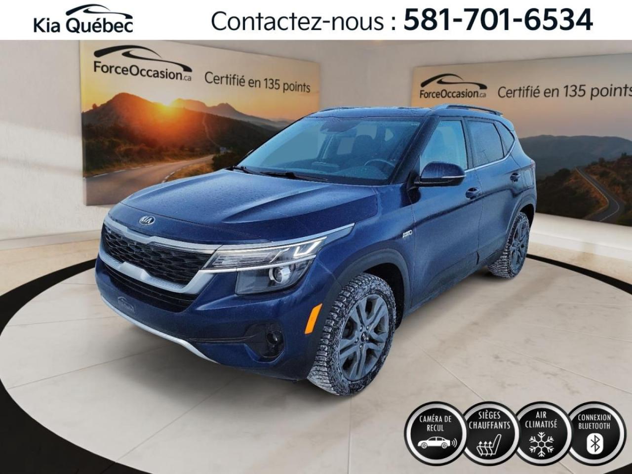 Used 2021 Kia Seltos EX *AWD *CUIR *TOIT *CAMÉRA *CARPLAY *BLUETOOTH for sale in Québec, QC