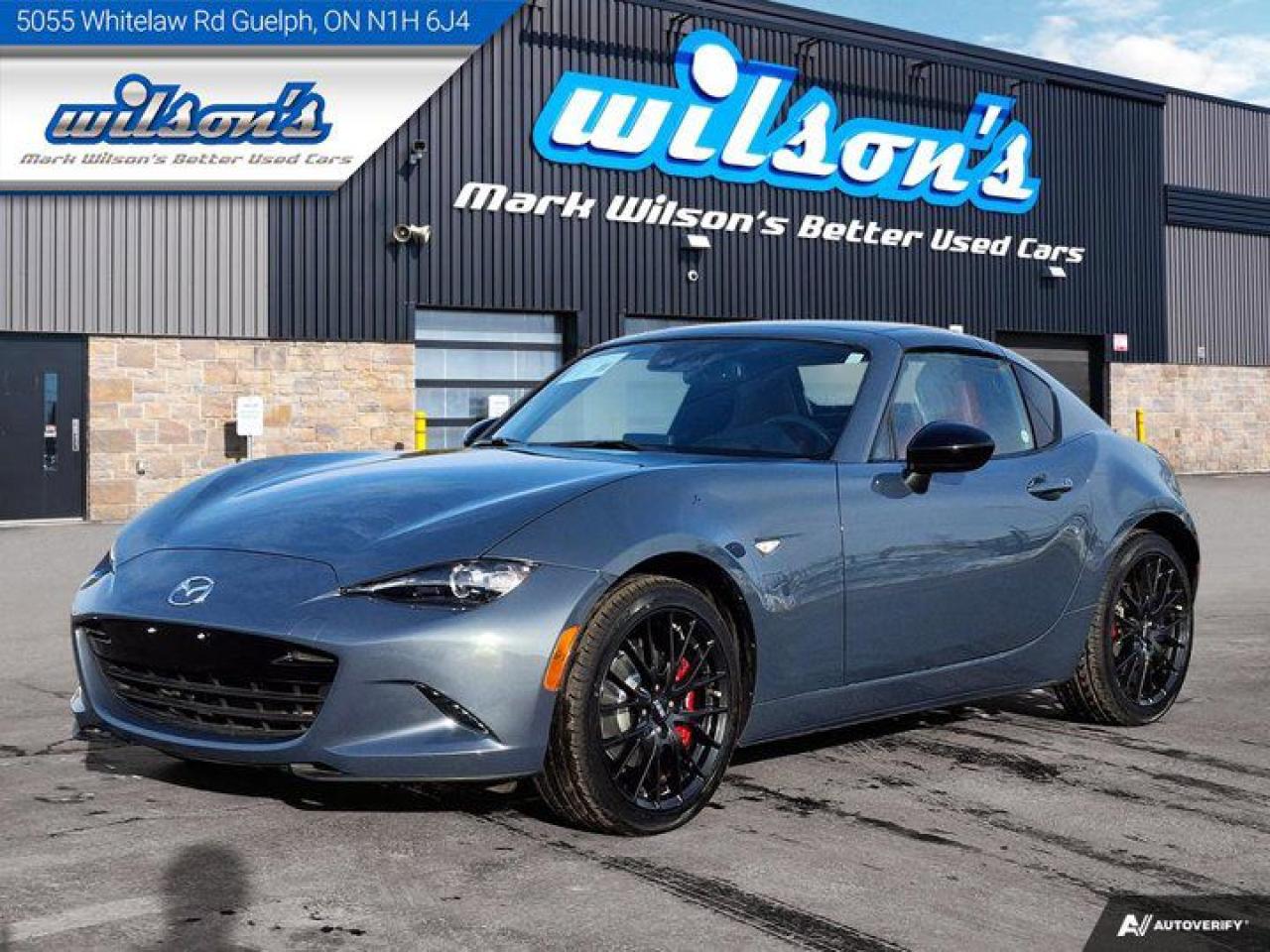 Used 2021 Mazda Miata MX-5 RF GT | Grand Sport Pkg | Retractable Hardtop | 6-Speed Manual | Red Leather | New Tires | for sale in Guelph, ON