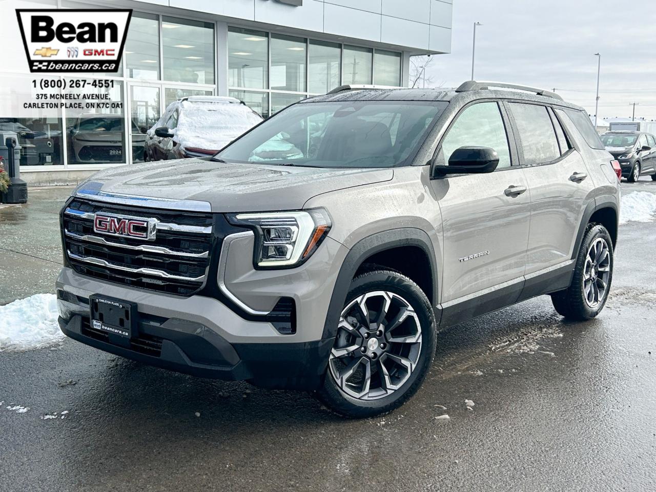 New 2025 GMC Terrain Elevation 1.5L 4 CYL WITH REMOTE START/ENTRY, HEATED SEATS, HEATED STEERING WHEEL, ADAPTIVE CRUISE CONTROL, HD REAR VIEW CAMERA, APPLE CARPLAY AND ANDROID AUTO for sale in Carleton Place, ON