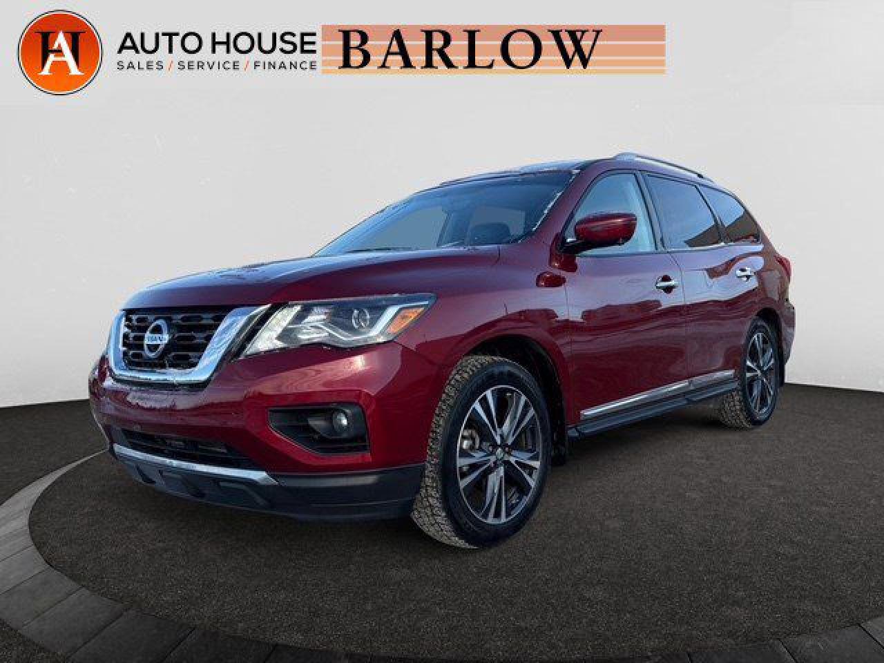 Used 2018 Nissan Pathfinder Platinum 7 PASS REMOTE START NAVI BACKUP CAM LEATHER for sale in Calgary, AB